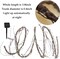 118inch Long Grapevine Garland With Solar String Lights Bendable Fake Tree Branches For Decoration Artificial Tree Twigs Wall Room Hanging Garden Fence Patio Yard Wedding Decorating (Brown, Small)